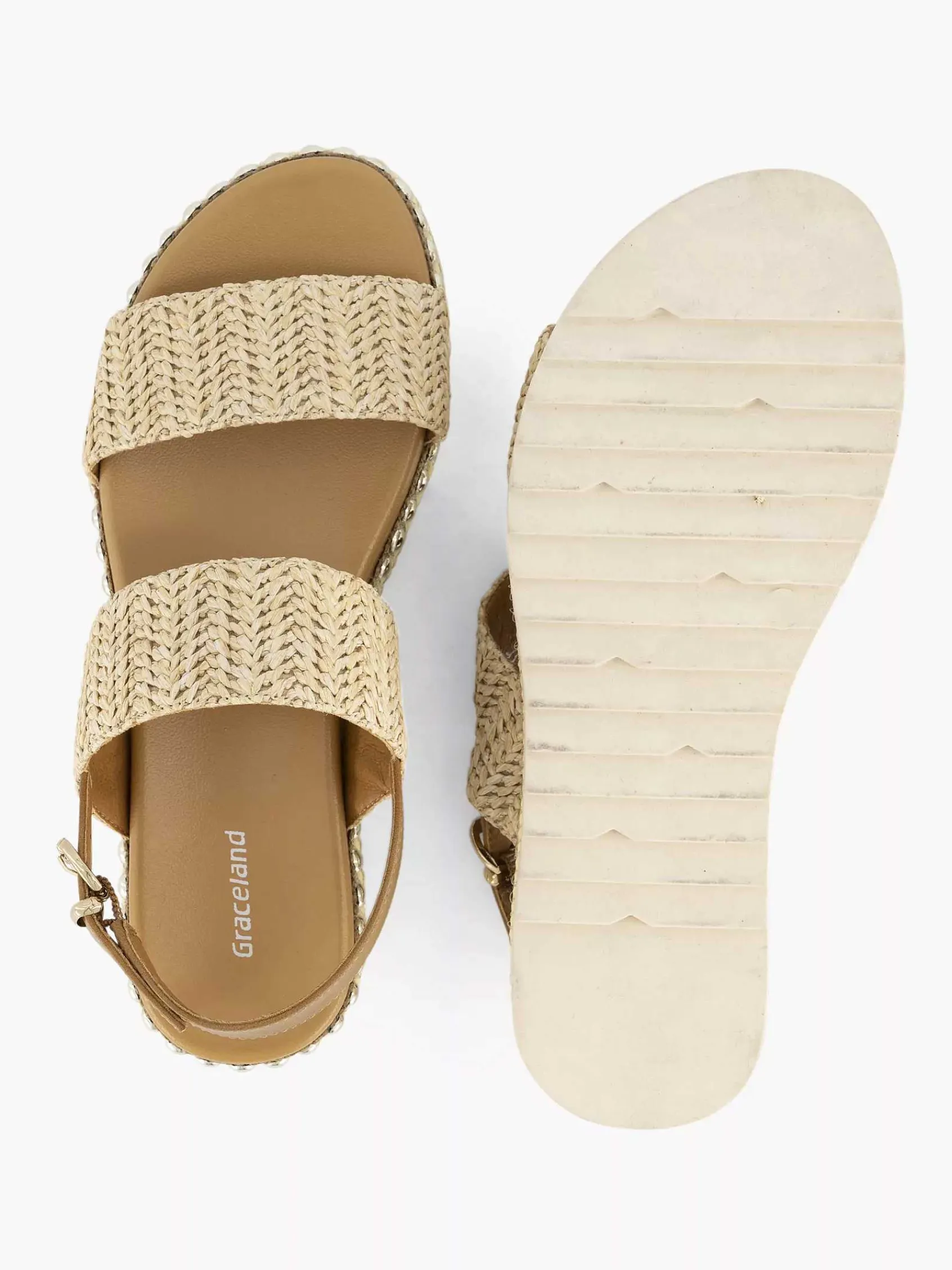 Sandalen|Graceland Beige Sandaal