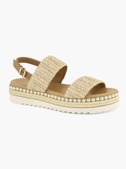 Sandalen|Graceland Beige Sandaal