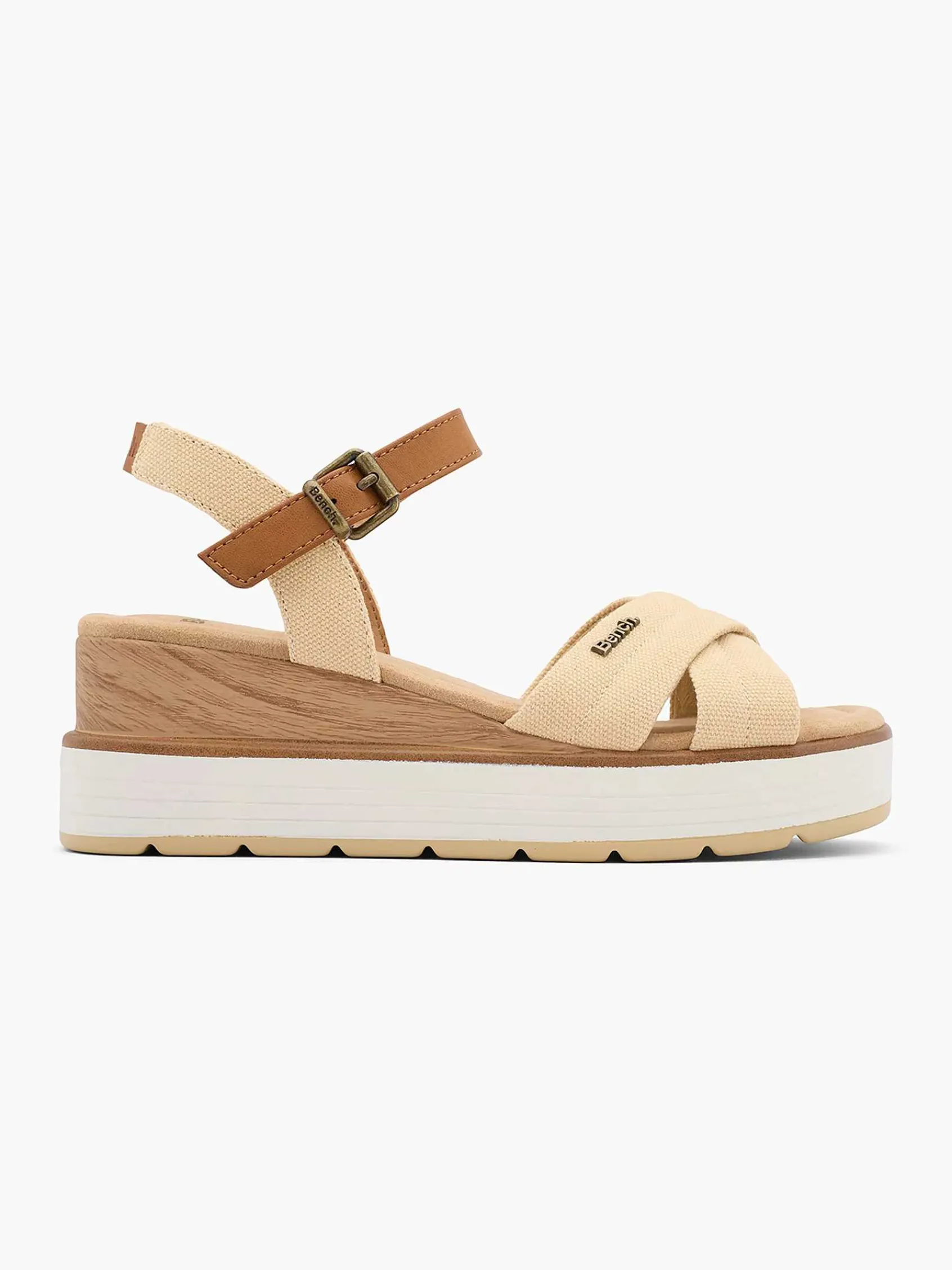 Sandalen|Bench Beige Sandalette Sleehak