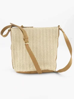 Online Exclusive Accessoires|Graceland Beige Schoudertas Gevlochten