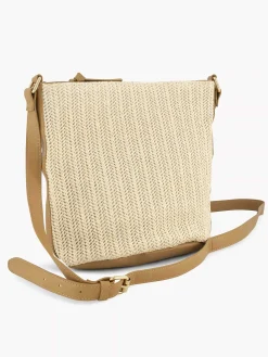 Online Exclusive Accessoires|Graceland Beige Schoudertas Gevlochten
