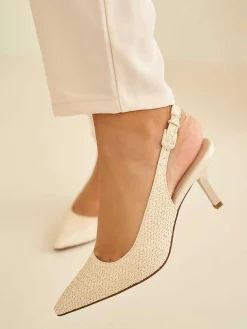 Pumps|Graceland Beige Slingback Pump