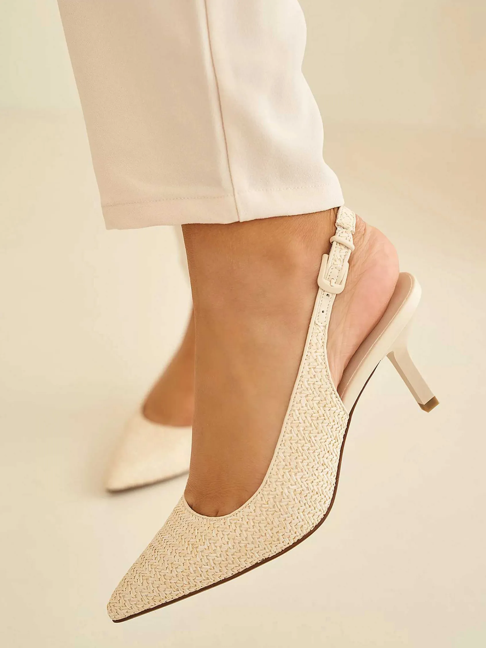 Pumps|Graceland Beige Slingback Pump