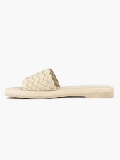 Slippers|Graceland Beige Slipper Gevlochten