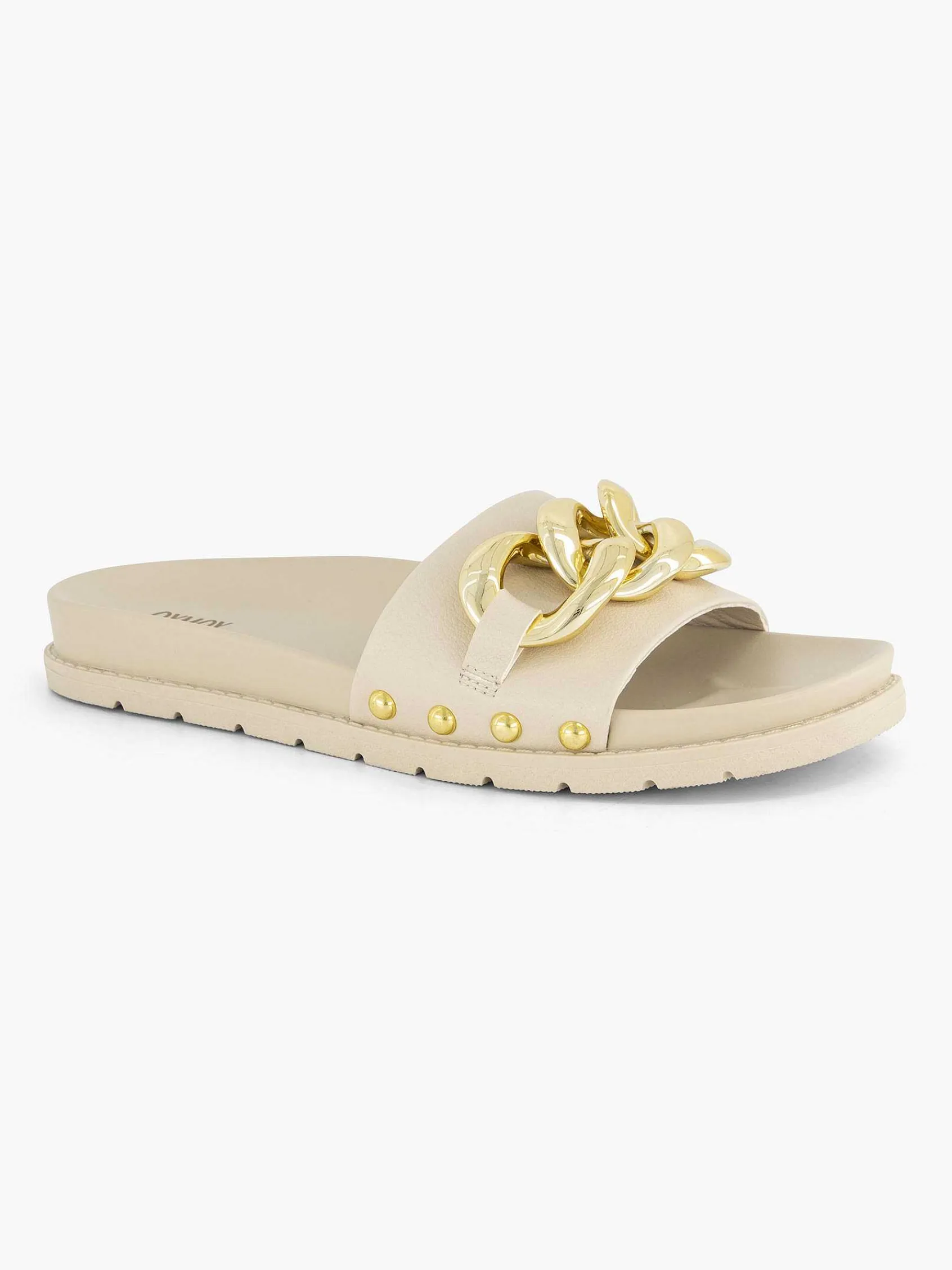 Slippers|Oxmox Beige Slipper Sierketting