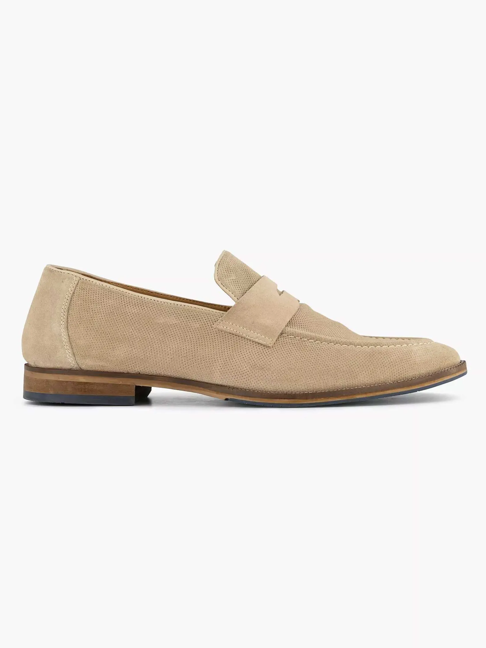 Geklede Schoenen|AM SHOE Beige Suede Instapper