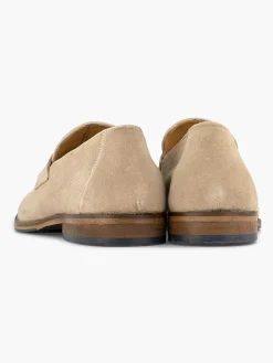 Geklede Schoenen|AM SHOE Beige Suede Instapper