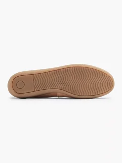 Instappers|5th Avenue Beige Suede Instapper Sierketting
