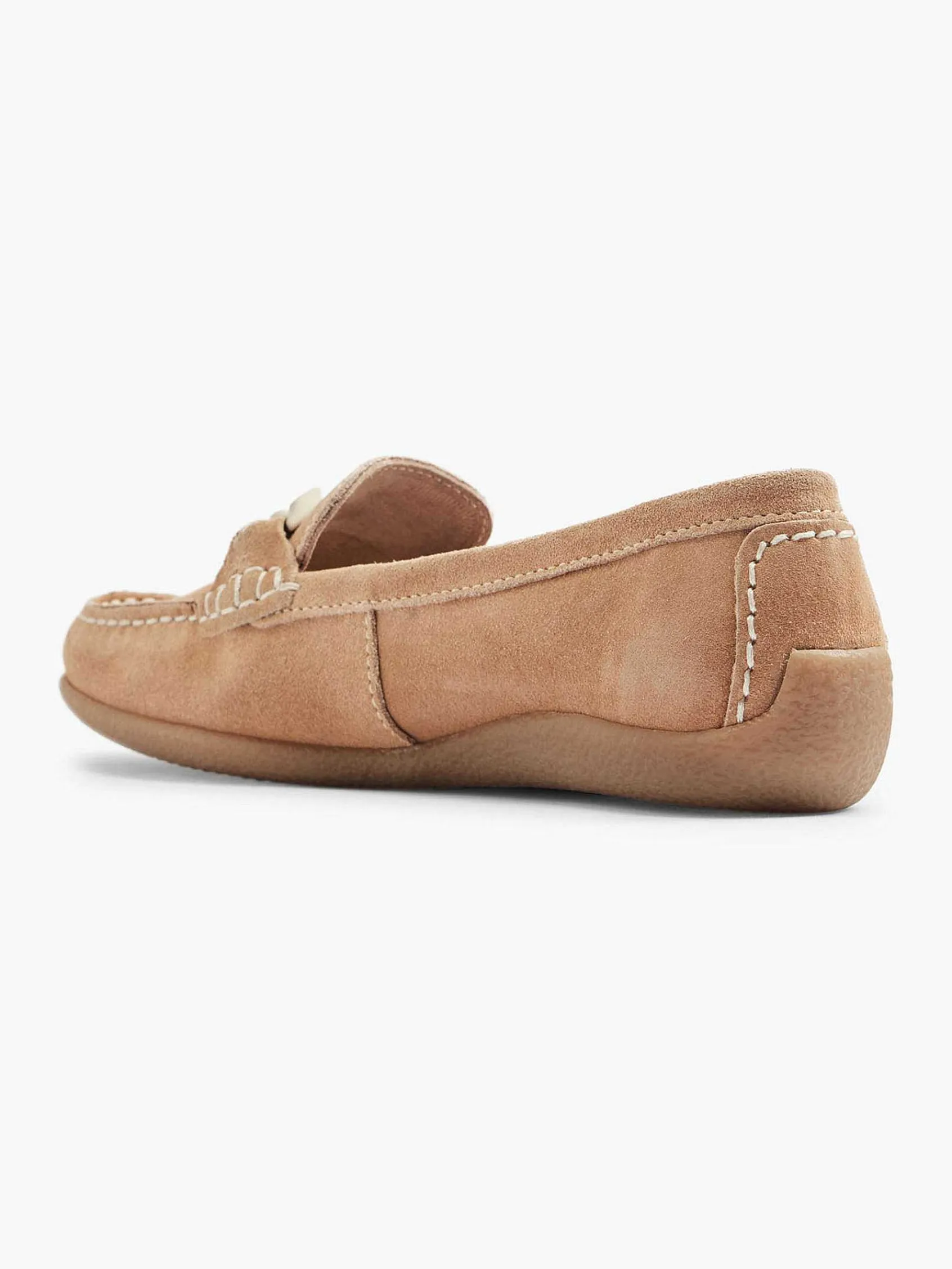 Instappers|5th Avenue Beige Suede Instapper Sierketting