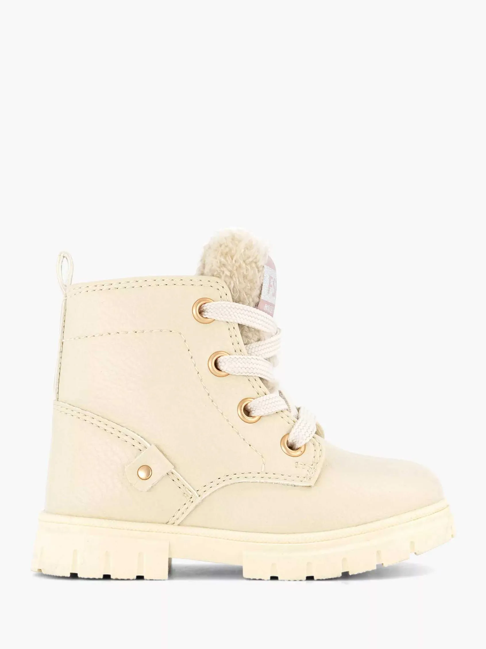 Babyschoenen|Graceland Beige Veterboot Teddy