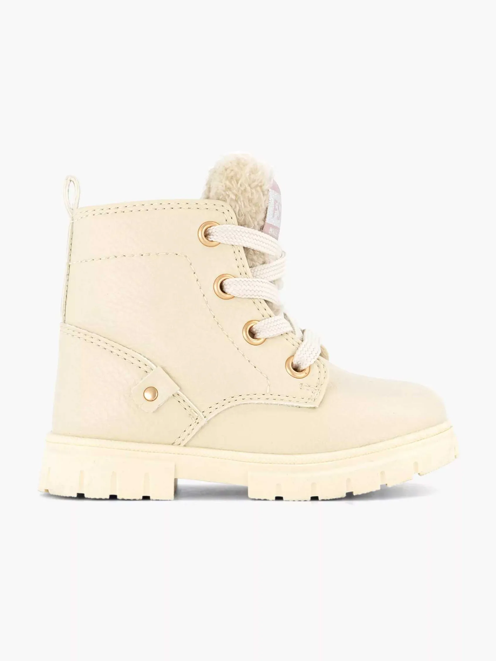 Babyschoenen|Graceland Beige Veterboot Teddy