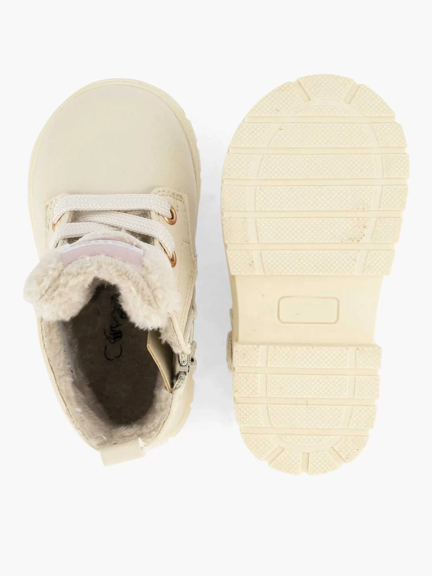 Babyschoenen|Graceland Beige Veterboot Teddy