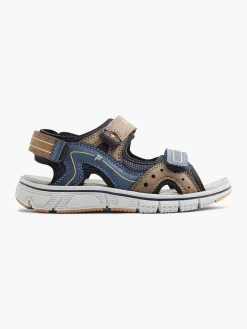 Jongensschoenen|FILA Blauw/ Bruine Sandaal
