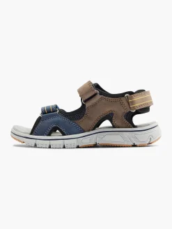 Jongensschoenen|FILA Blauw/ Bruine Sandaal