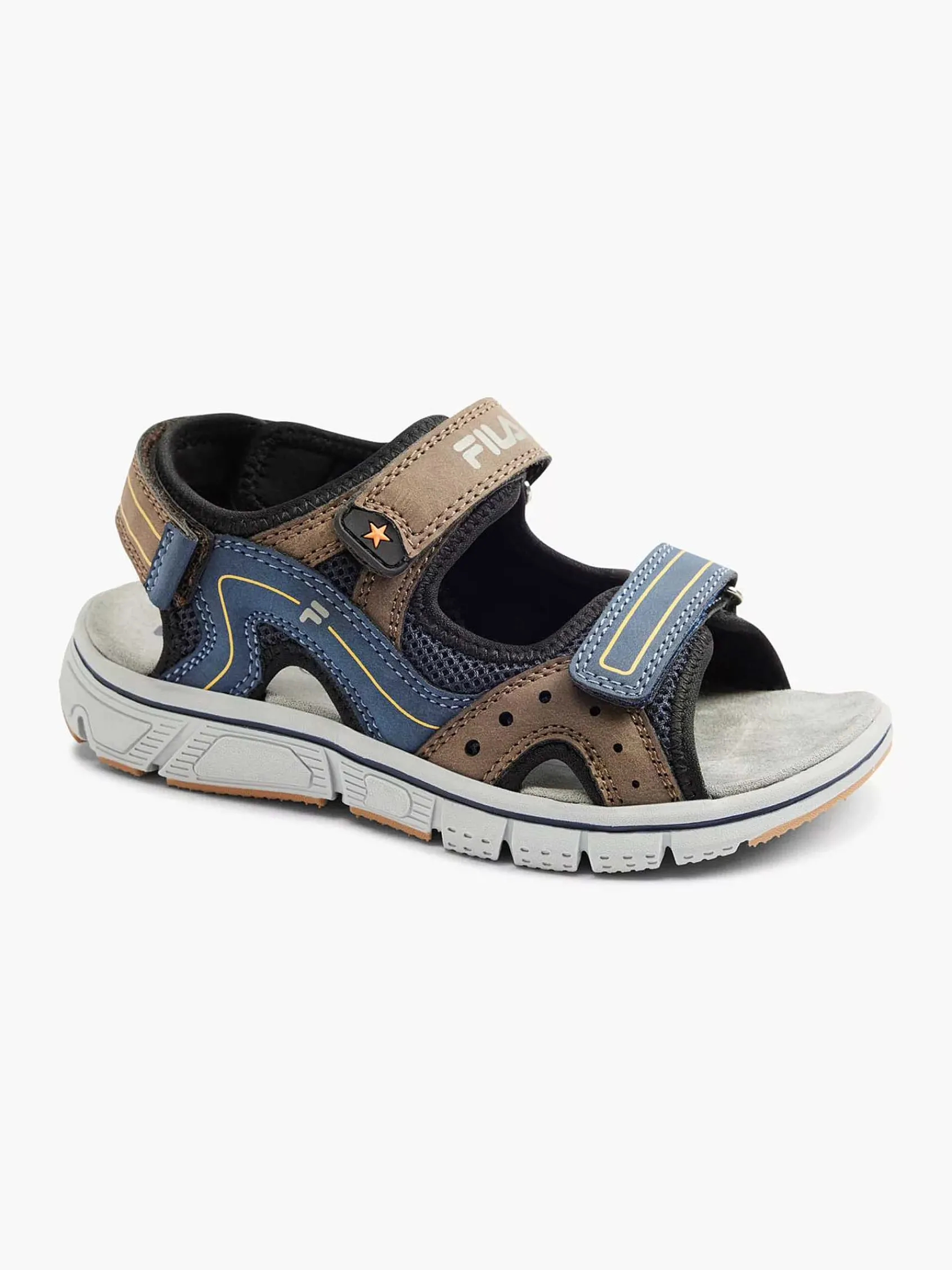 Jongensschoenen|FILA Blauw/ Bruine Sandaal