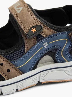 Jongensschoenen|FILA Blauw/ Bruine Sandaal