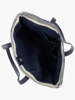 Online Exclusive Accessoires|Graceland Blauw/ Witte Strandtas