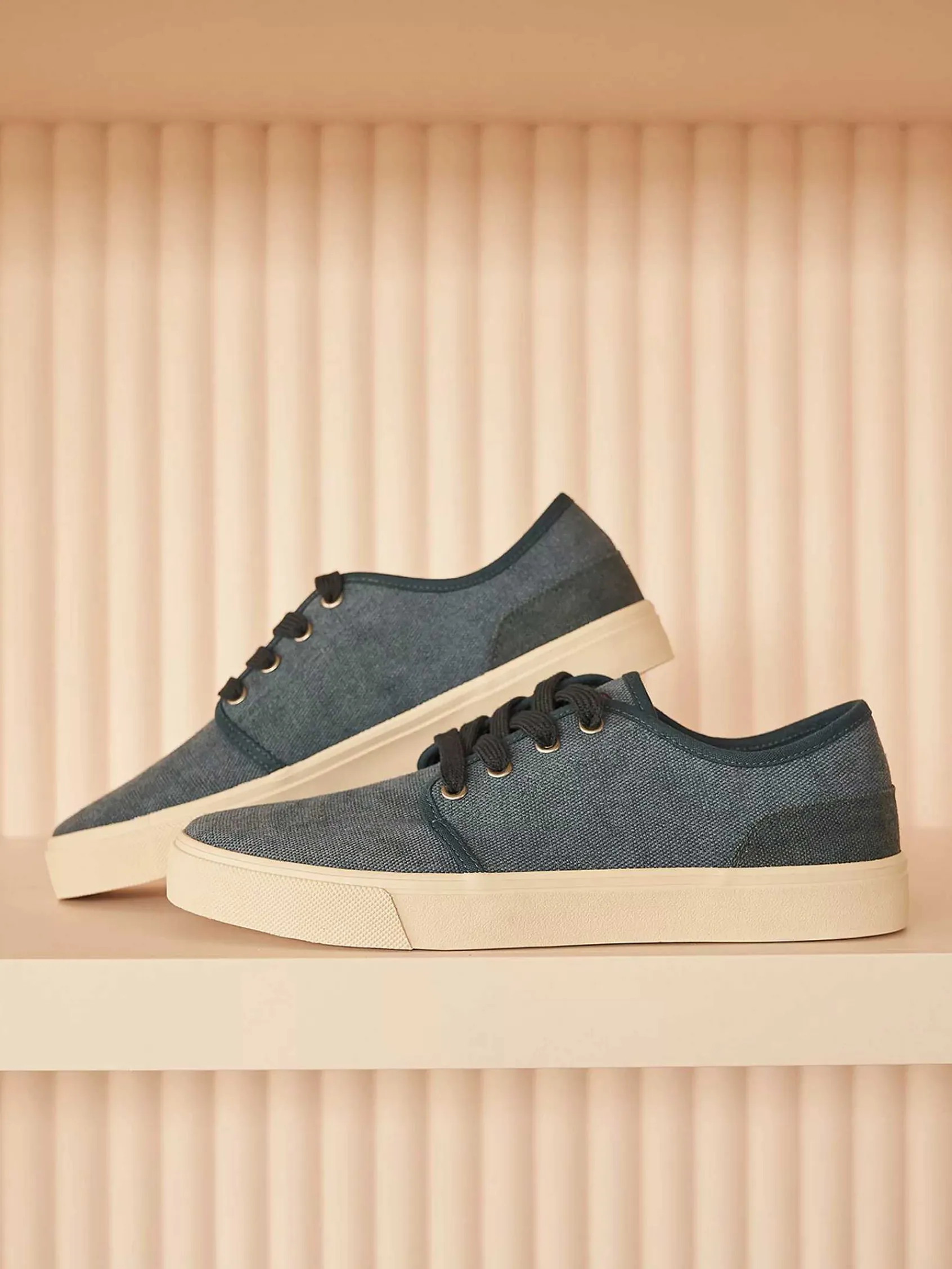 Sneakers|Memphis One Blauwe Canvas Sneaker