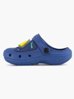 Babyschoenen|Blue Fin Blauwe Clog Lichtjes