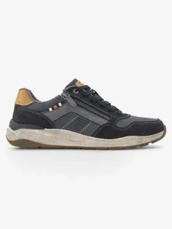 Instappers|Easy Street Blauwe Comfort Veterschoen