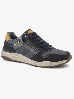 Instappers|Easy Street Blauwe Comfort Veterschoen