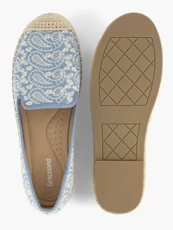 Instappers|Graceland Blauwe Espadrille
