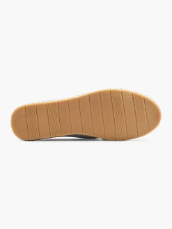 Instappers|Graceland Blauwe Espadrille Sierketting
