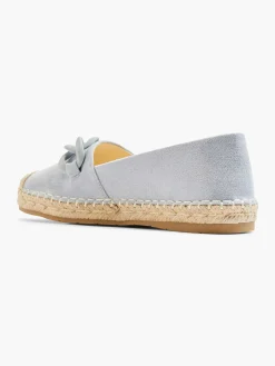 Instappers|Graceland Blauwe Espadrille Sierketting