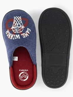 Jongensschoenen|Vty Blauwe Instap Pantoffel