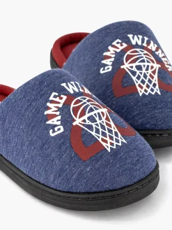 Jongensschoenen|Vty Blauwe Instap Pantoffel