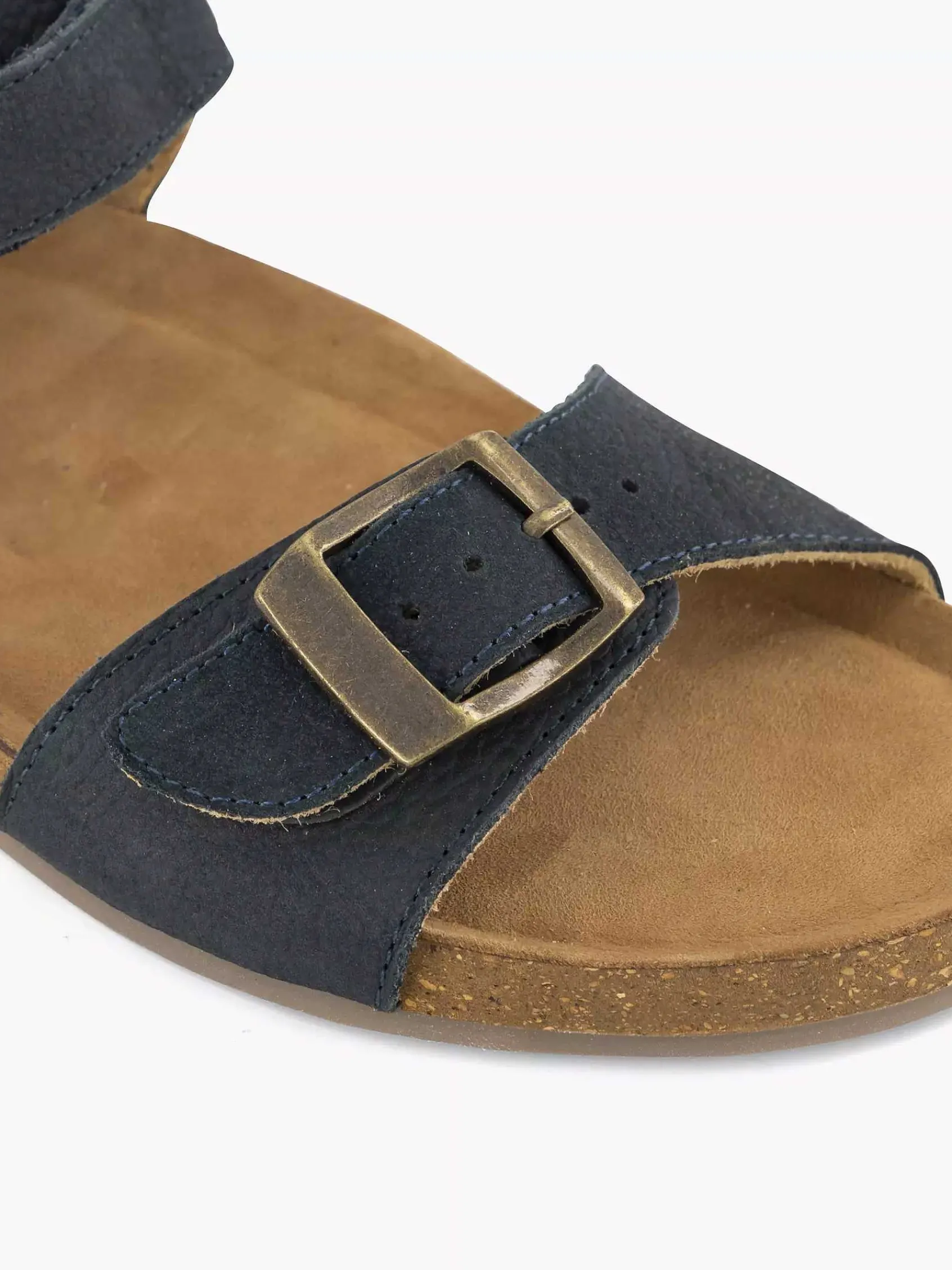 Jongensschoenen|Vty Blauwe Leren Sandaal