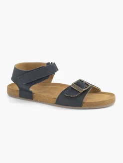 Jongensschoenen|Vty Blauwe Leren Sandaal