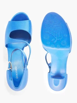Pumps|Graceland Blauwe Pump Satijn