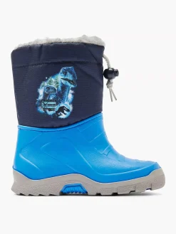 Babyschoenen|Jurassic World Blauwe Regenlaars Dino Gevoerd