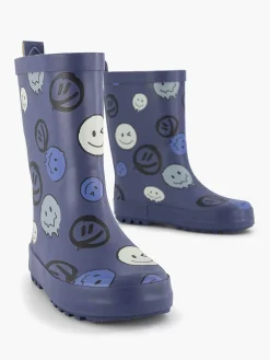 Jongensschoenen|Landrover Blauwe Regenlaars Smiley