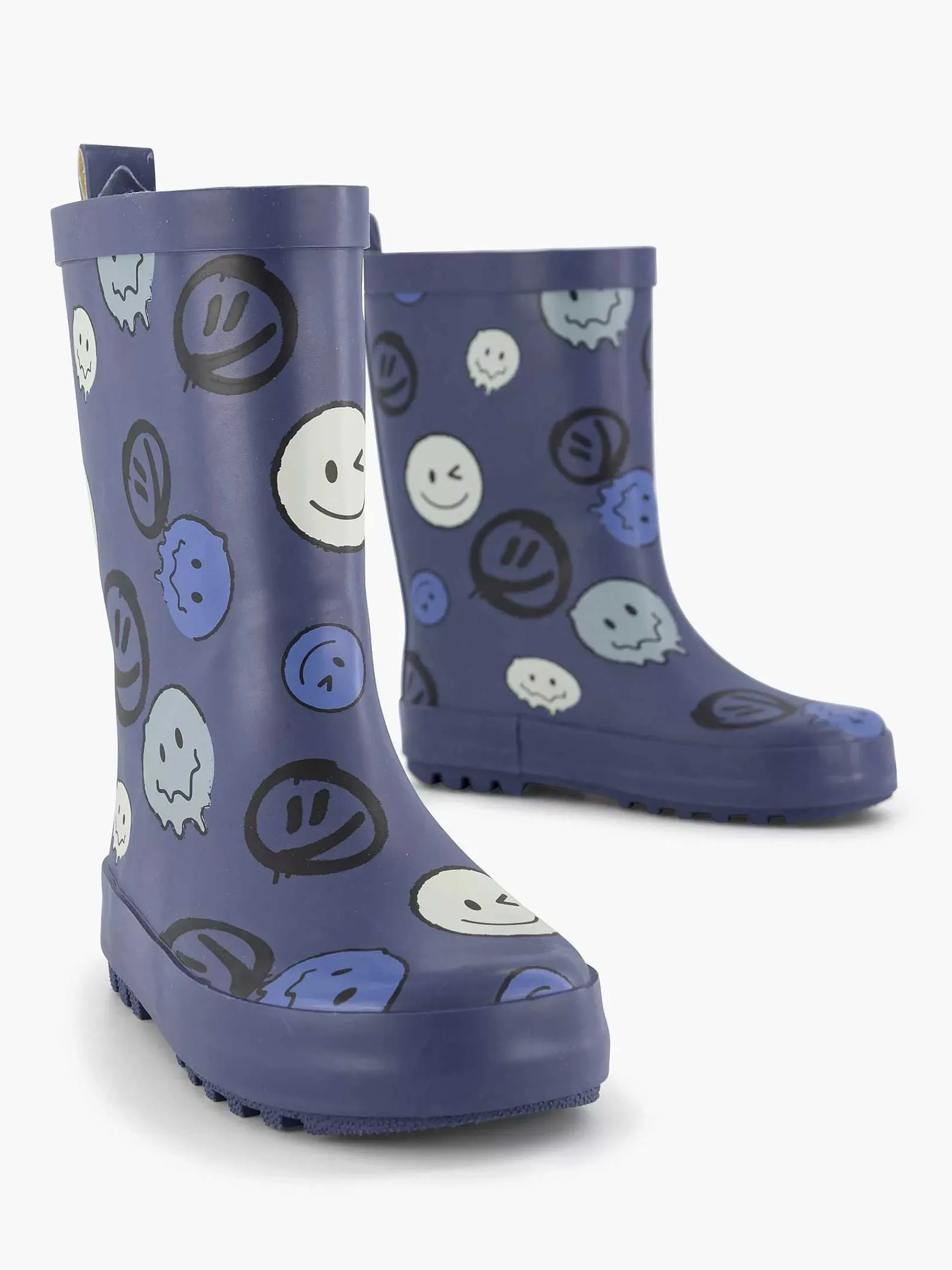 Jongensschoenen|Landrover Blauwe Regenlaars Smiley