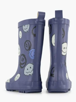 Jongensschoenen|Landrover Blauwe Regenlaars Smiley