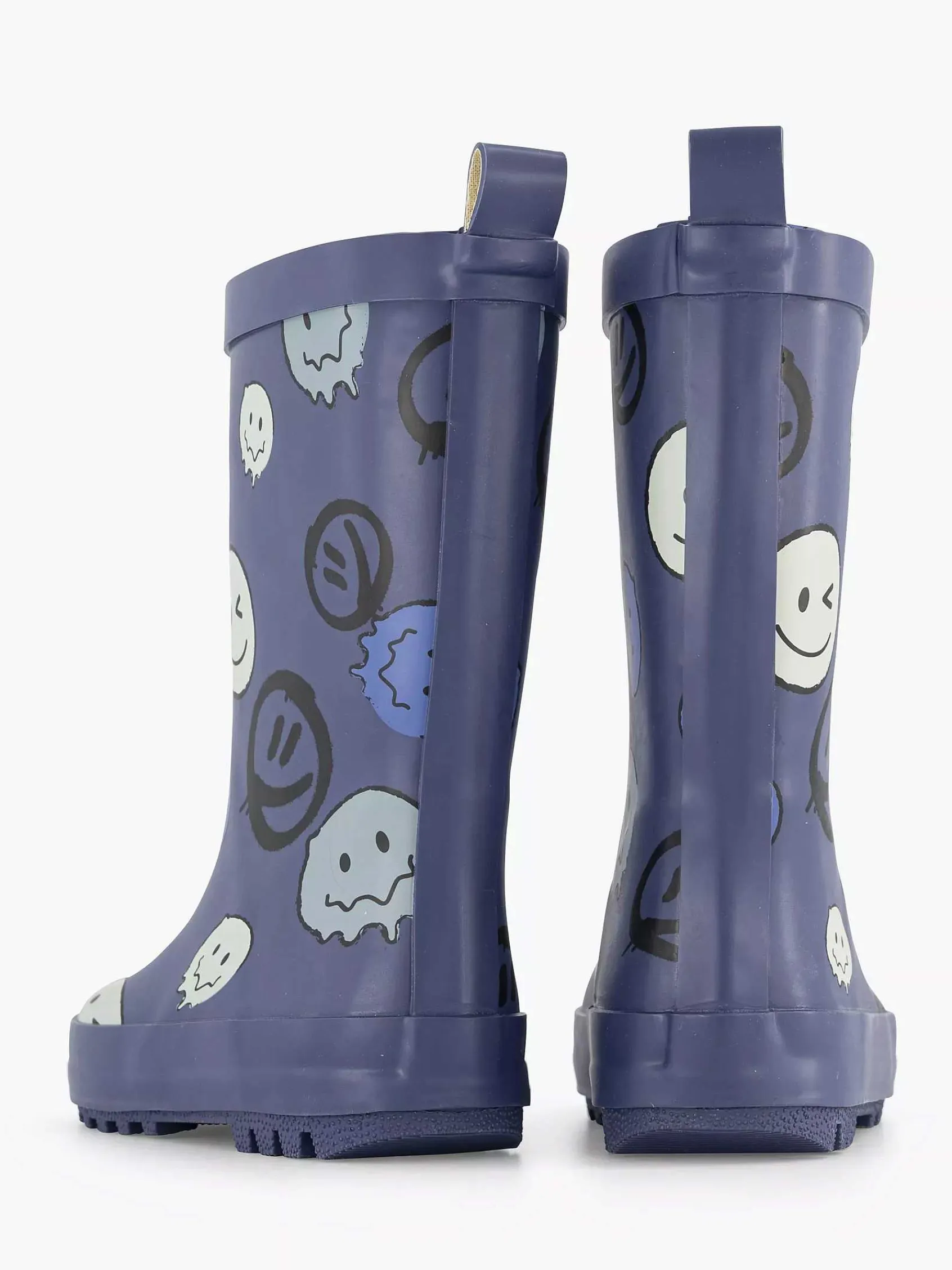 Jongensschoenen|Landrover Blauwe Regenlaars Smiley