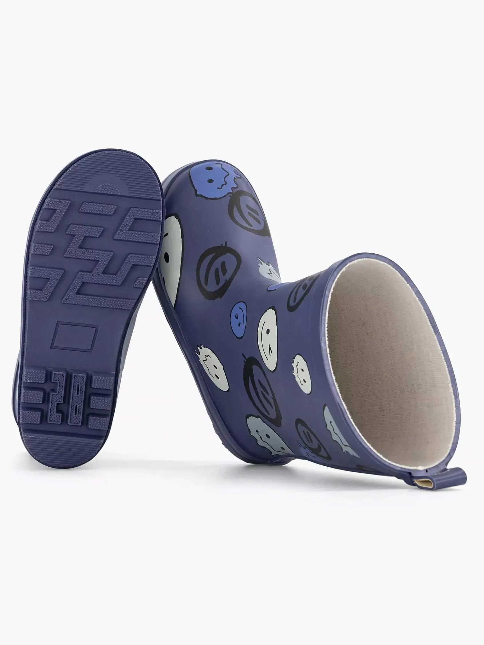 Jongensschoenen|Landrover Blauwe Regenlaars Smiley