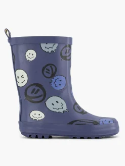 Jongensschoenen|Landrover Blauwe Regenlaars Smiley