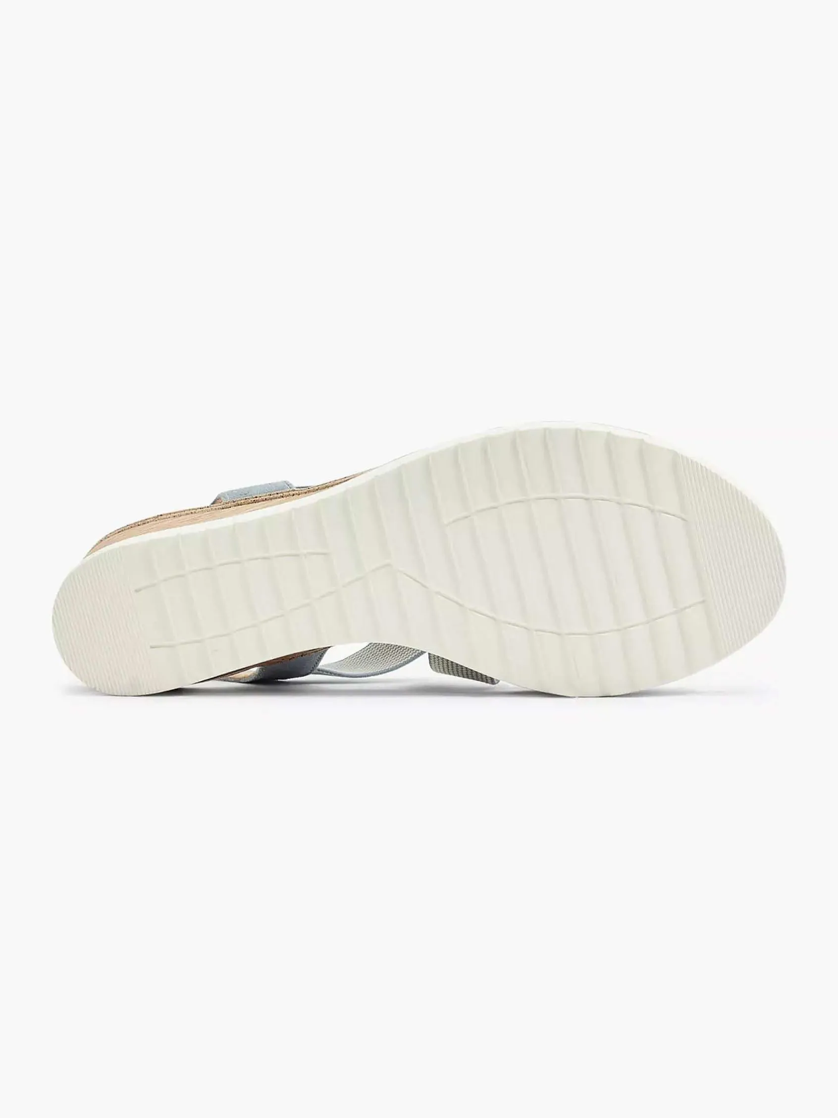 Sandalen|Easy Street Blauwe Sandalette Sleehak