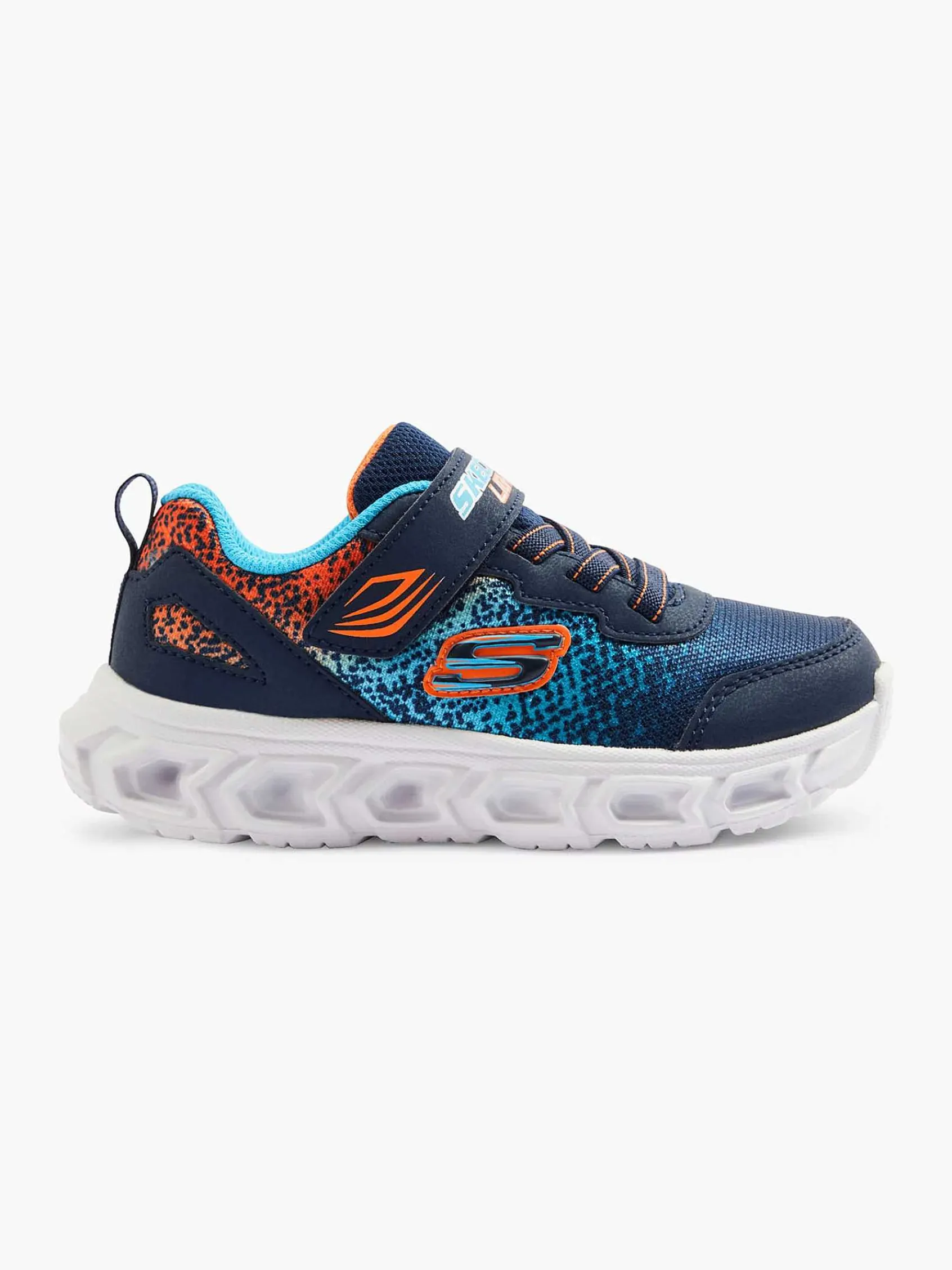 Jongensschoenen|Skechers Blauwe Sneaker Lichtjes
