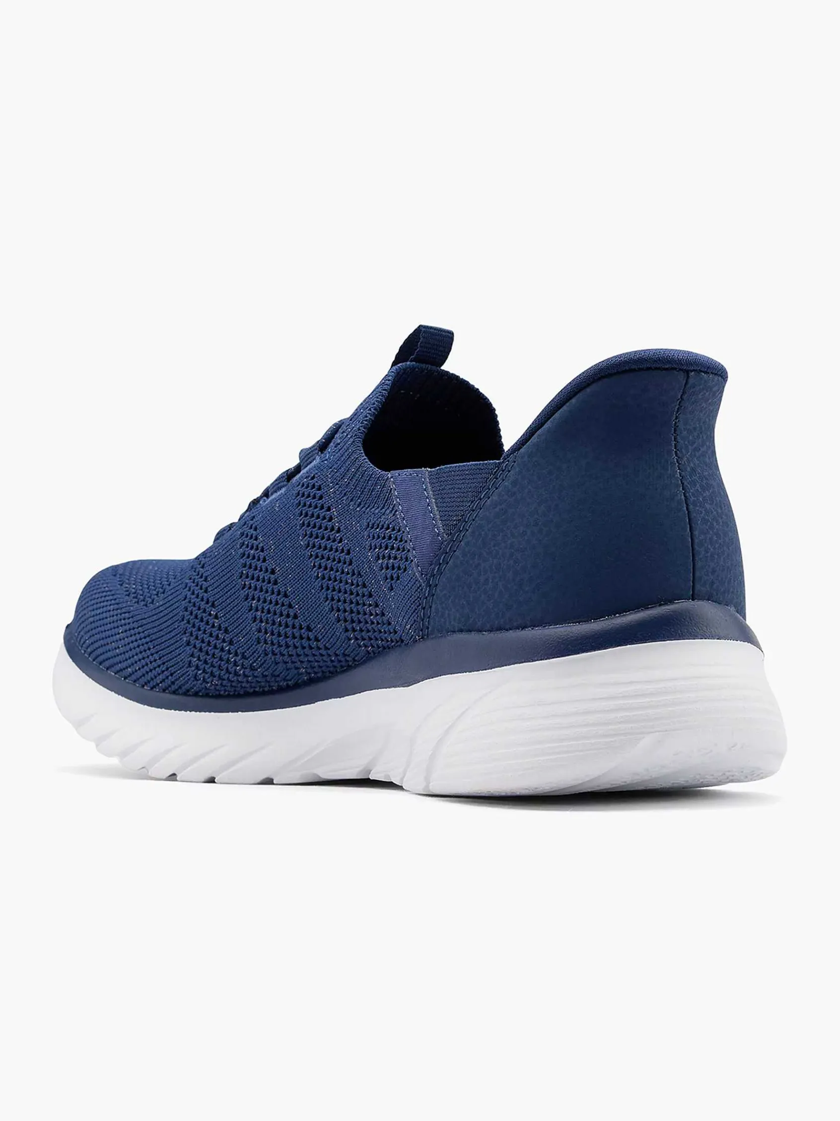 Sneakers|Skechers Blauwe Sneaker Swift Fit - Hands Free Memory Foam