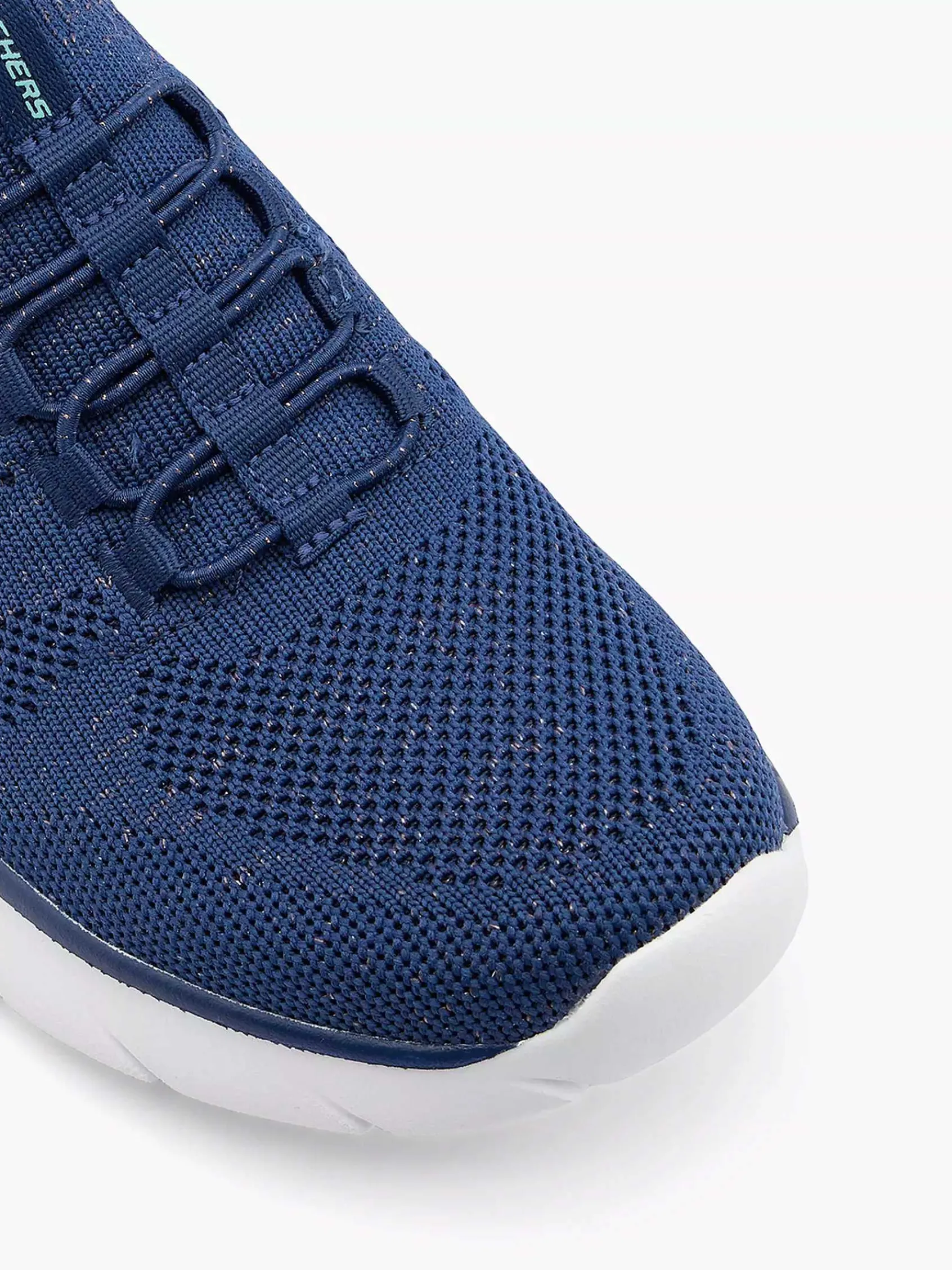 Sneakers|Skechers Blauwe Sneaker Swift Fit - Hands Free Memory Foam