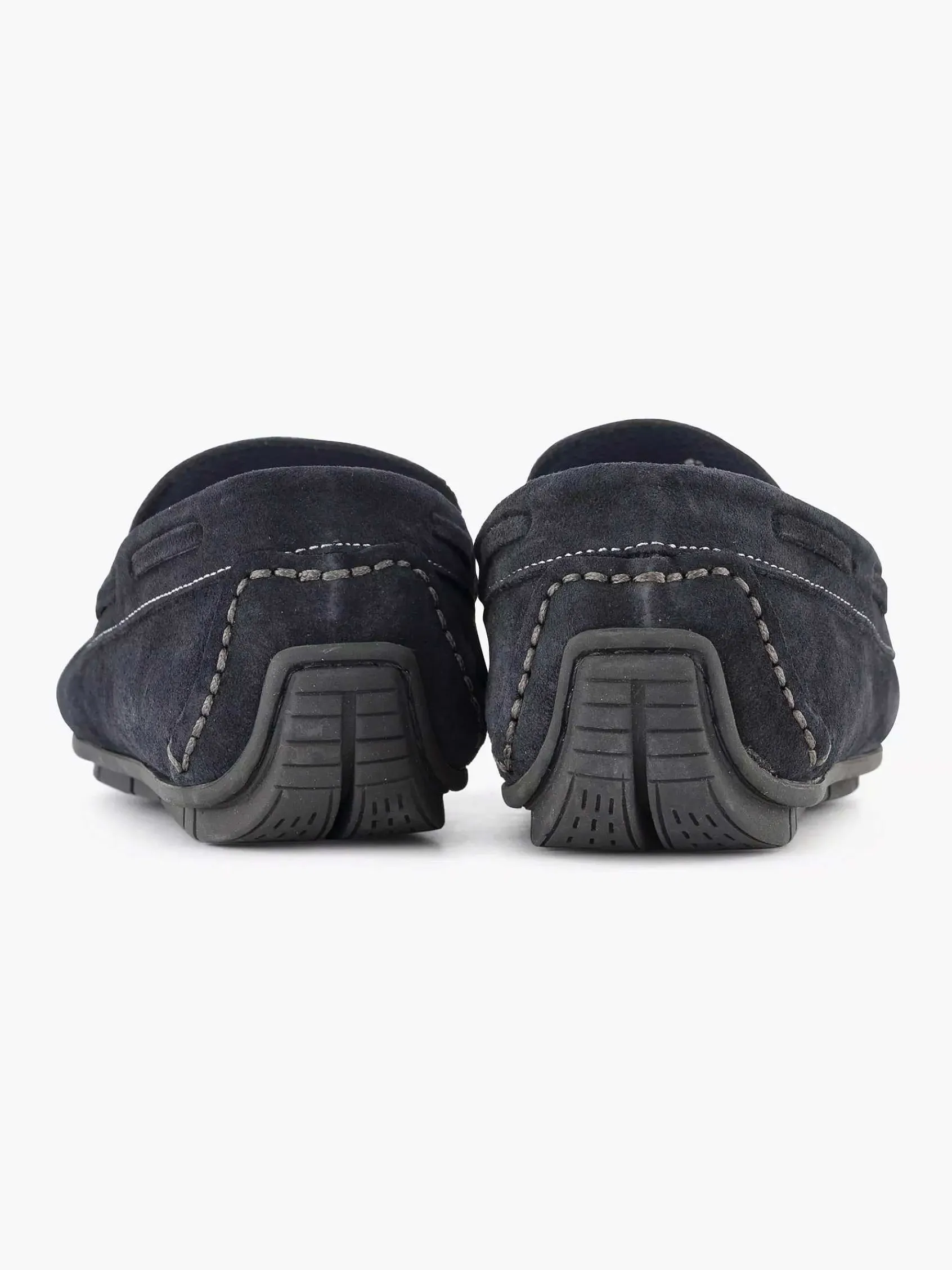 Instappers|Easy Street Blauwe Suede Comfort Instapper