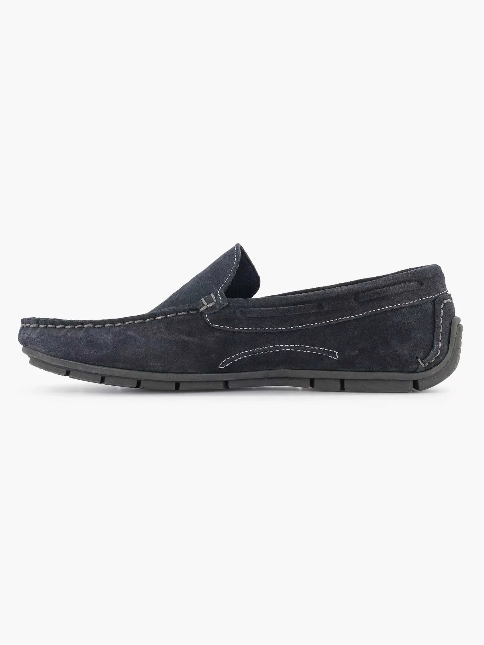 Instappers|Easy Street Blauwe Suede Comfort Instapper