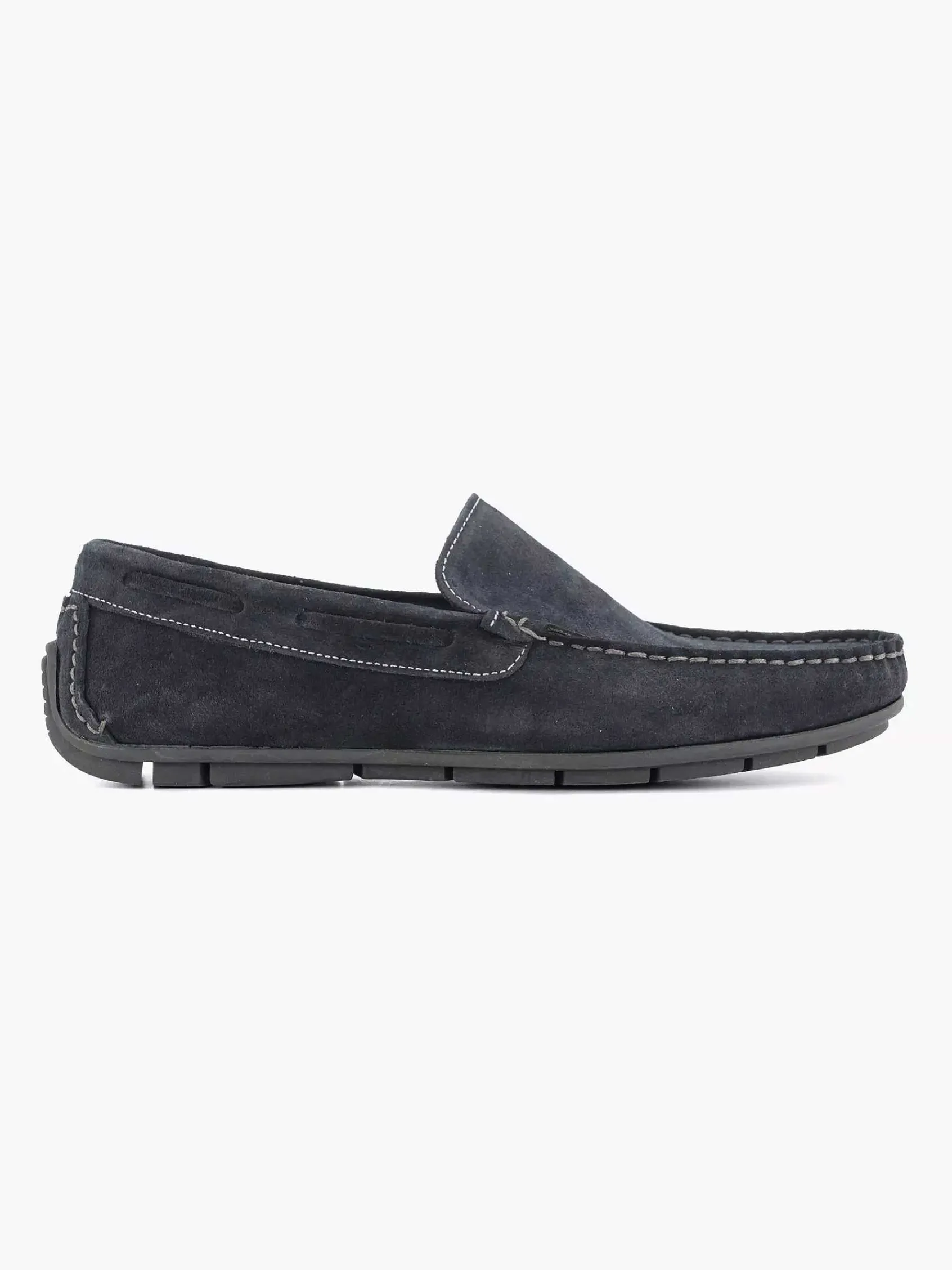Instappers|Easy Street Blauwe Suede Comfort Instapper