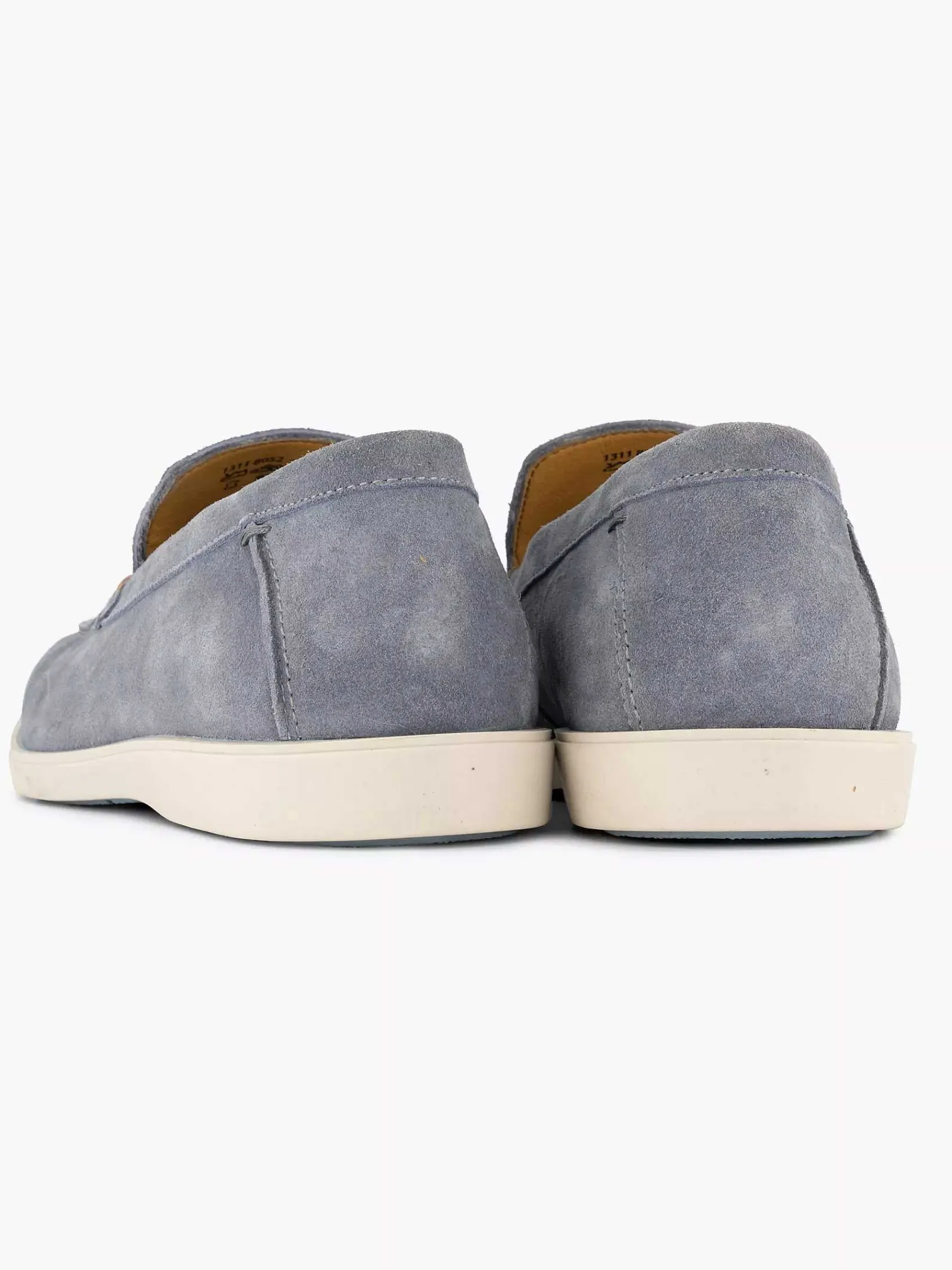 Instappers|Memphis One Blauwe Suede Loafer