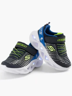 Jongensschoenen|Skechers Blauwe Twisty Brights - Novlo