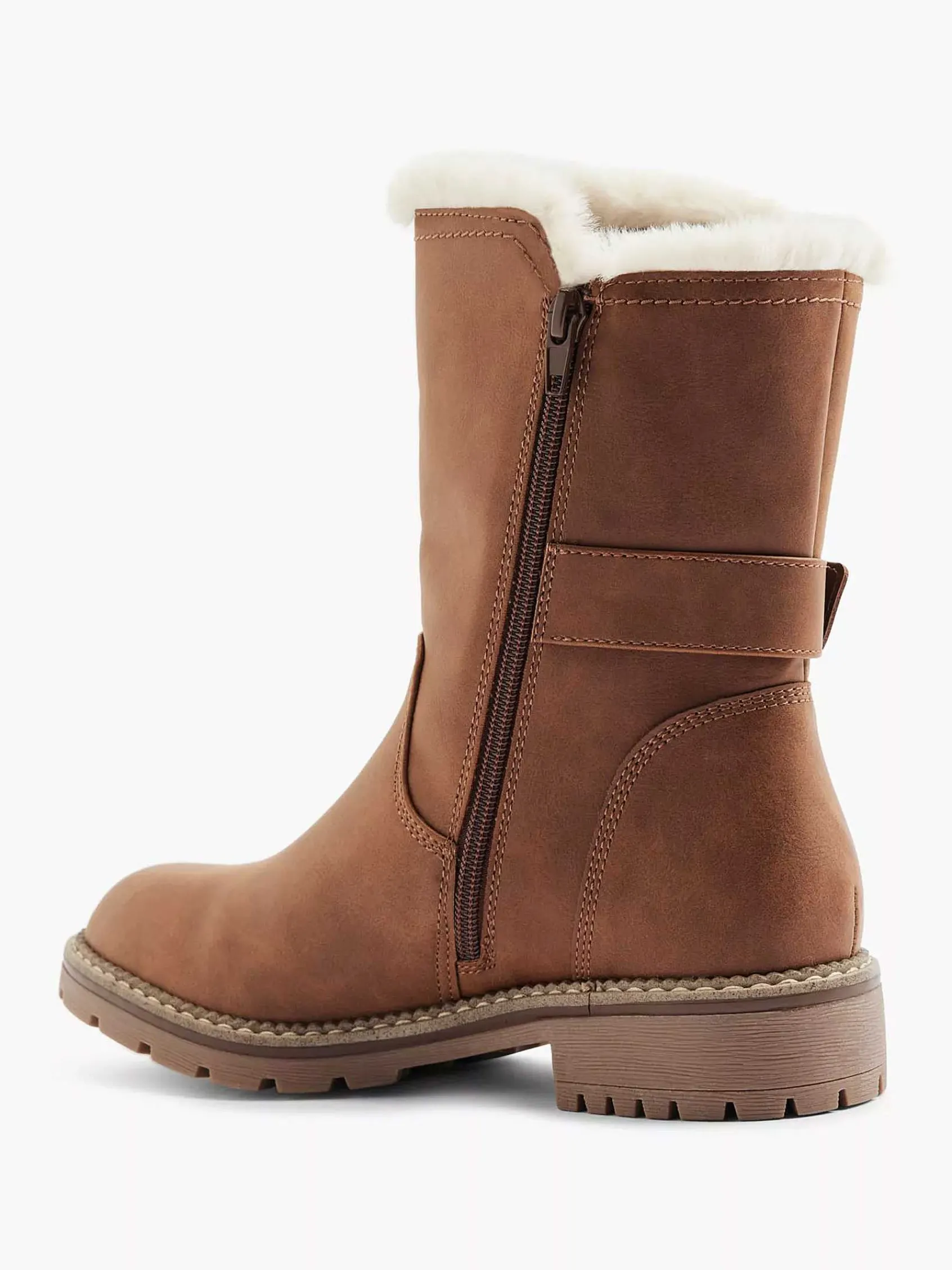 Enkellaarzen & Boots|Landrover Bruine Enkelboot Gevoerd